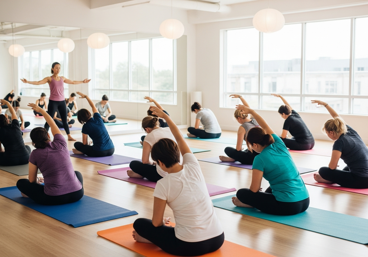 Групповые занятия растяжкой