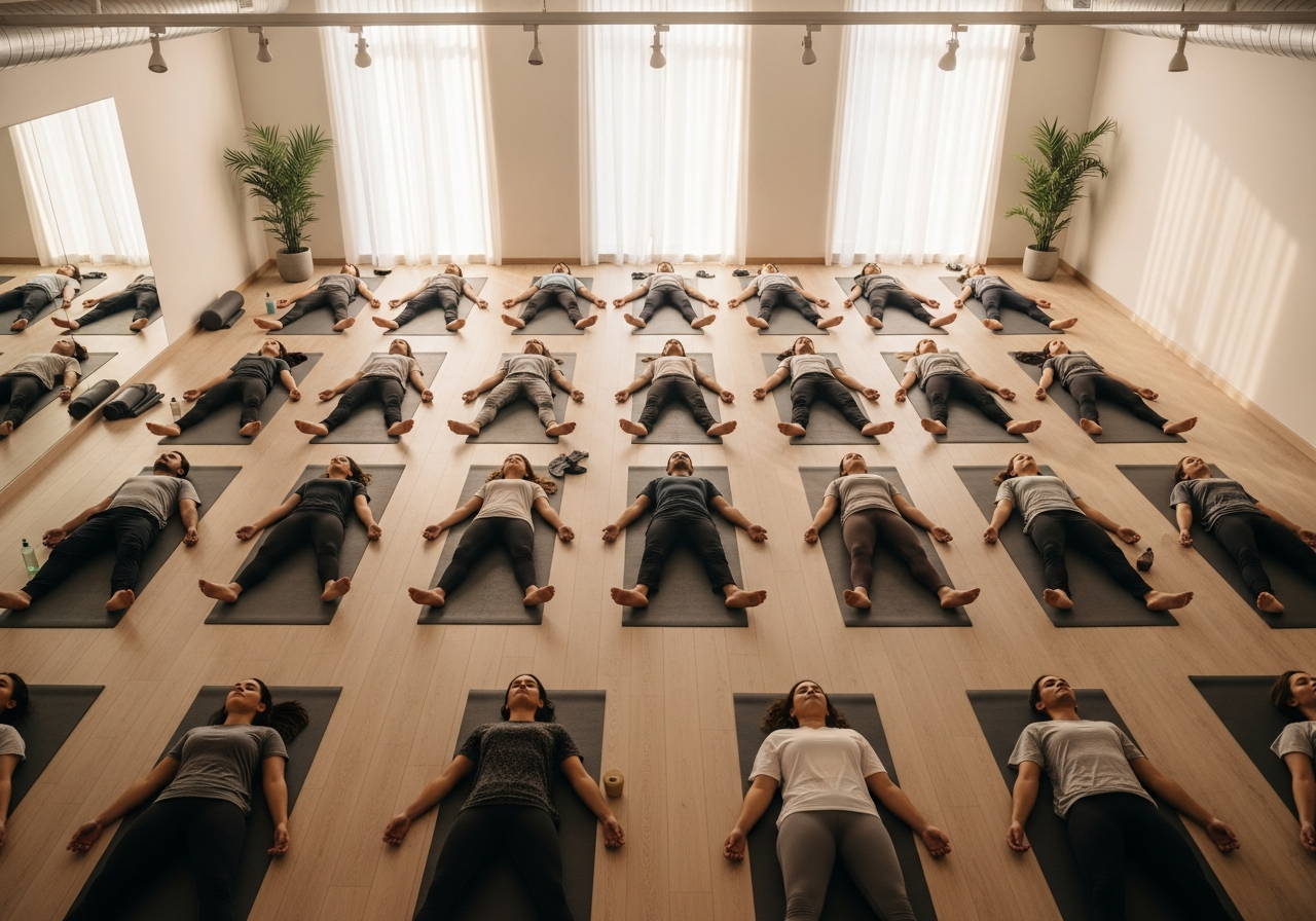 Расслабляющее занятие растяжкой